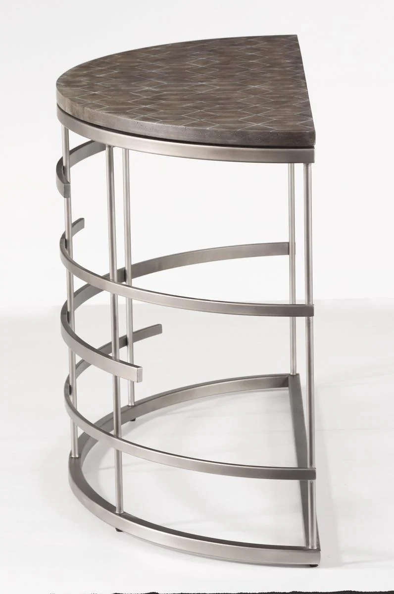 Flexsteel Halo Sofa Table in Silver - Image 4
