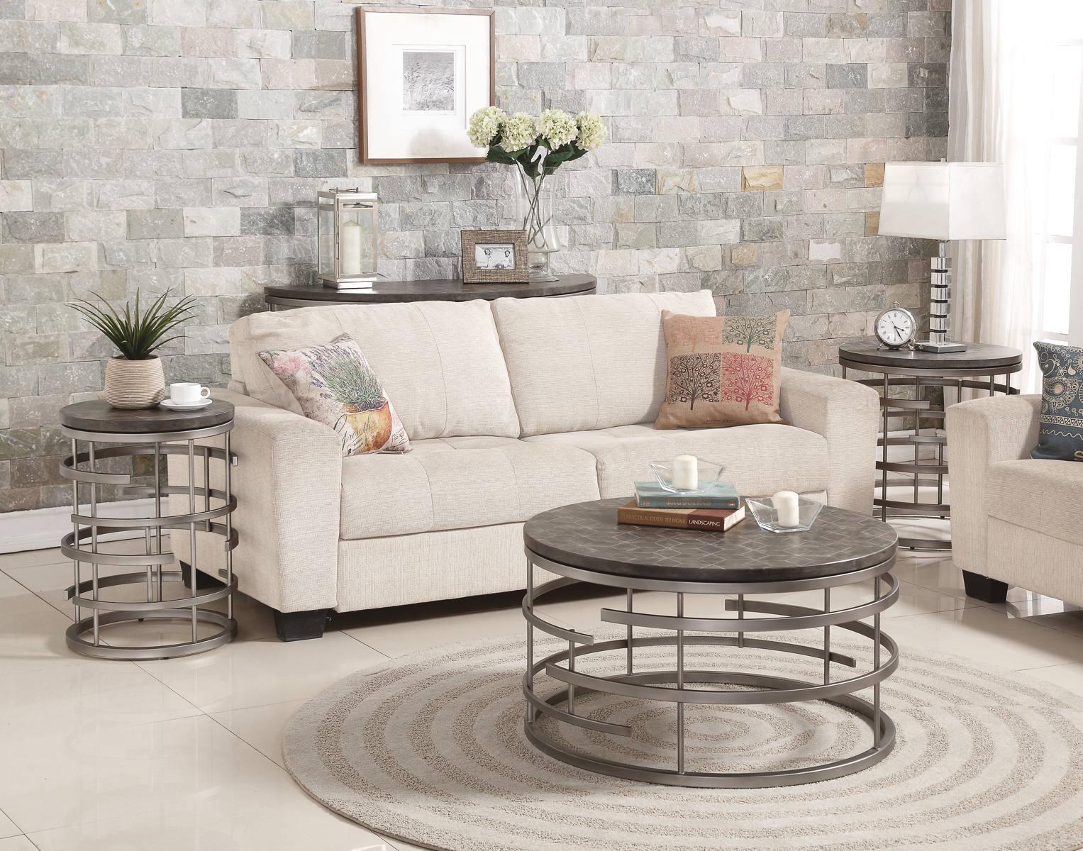 Flexsteel Halo Sofa Table in Silver - Image 5