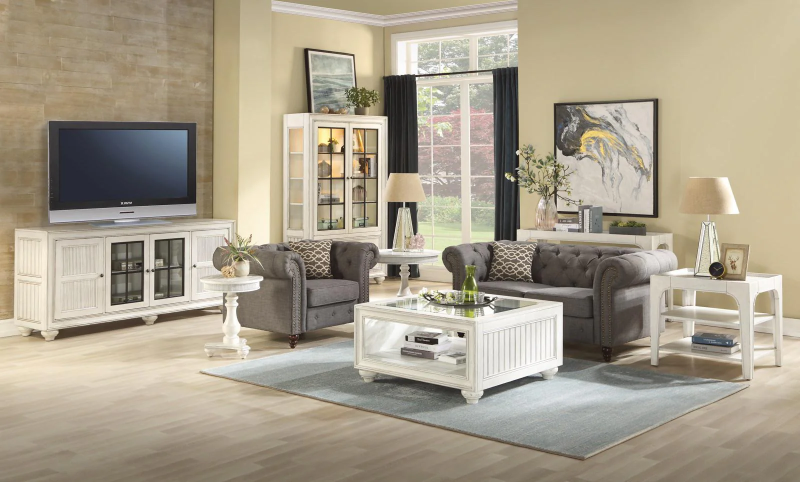 Flexsteel Harmony End Table in White - Image 5