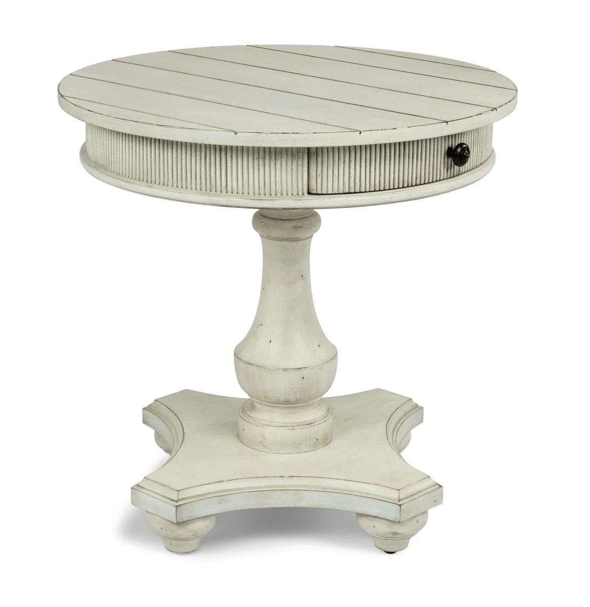 Flexsteel Harmony Round End Table in White - Image 2