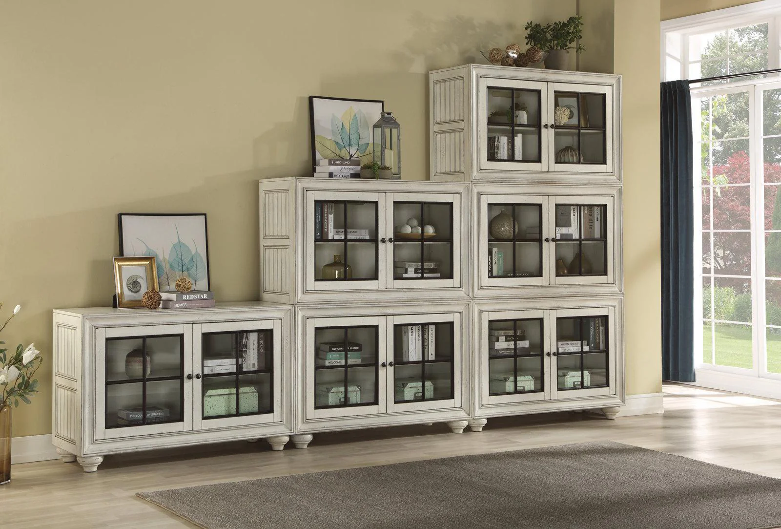 Flexsteel Harmony Stacking Bookcase in White - Image 5