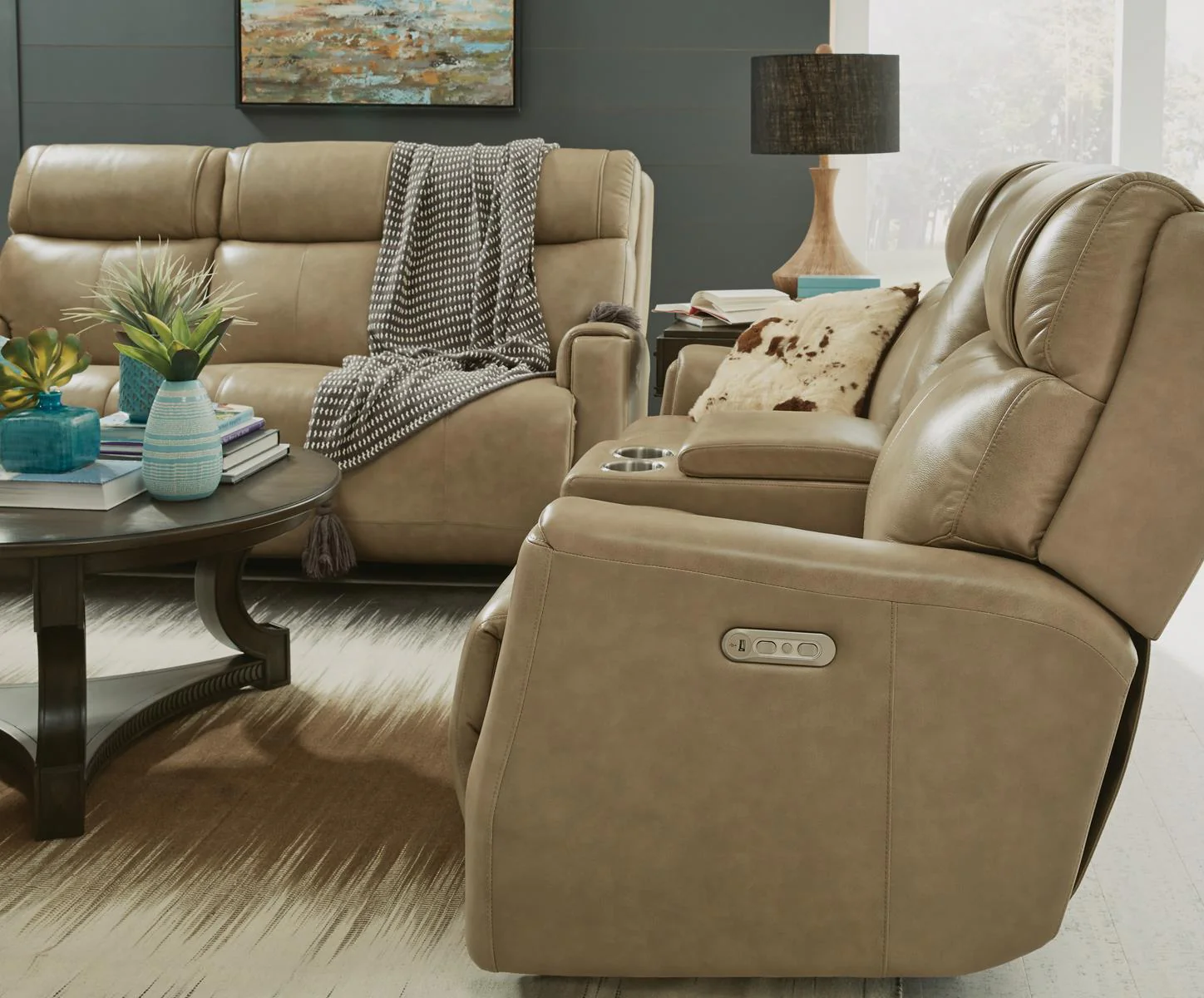 Flexsteel Latitudes Holton Leather Power Reclining Sofa w/Power Headrests - Image 5