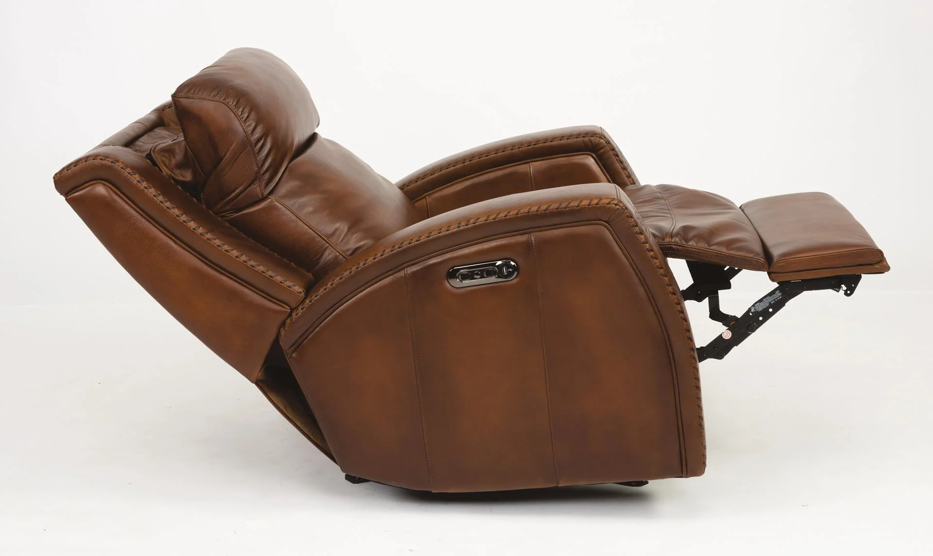 Flexsteel Latitudes Mustang Leather Power Gliding Recliner w/Power Headrests - Image 5