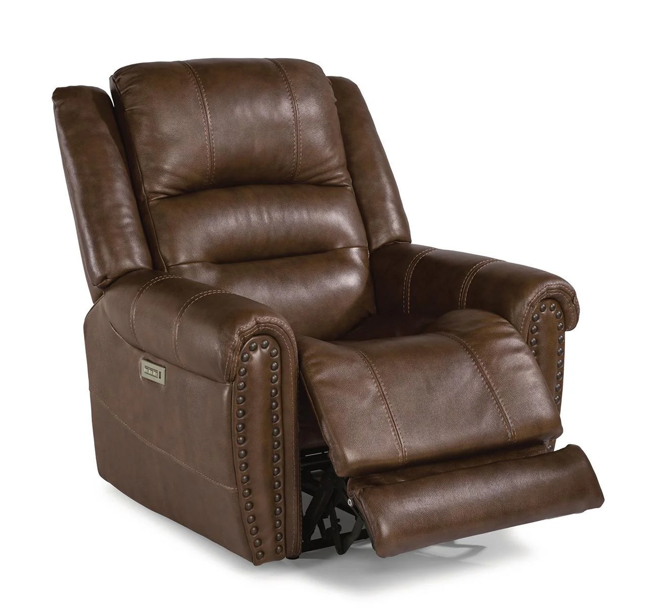 Flexsteel Oscar Power Recliner with Power Headrest and Lumbar - Image 2