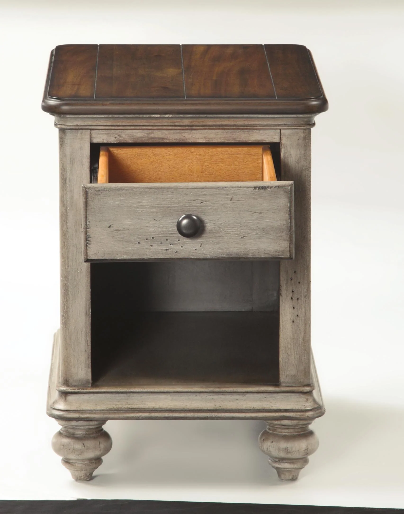 Flexsteel Plymouth Chairside Table in Two-Tone - Image 2