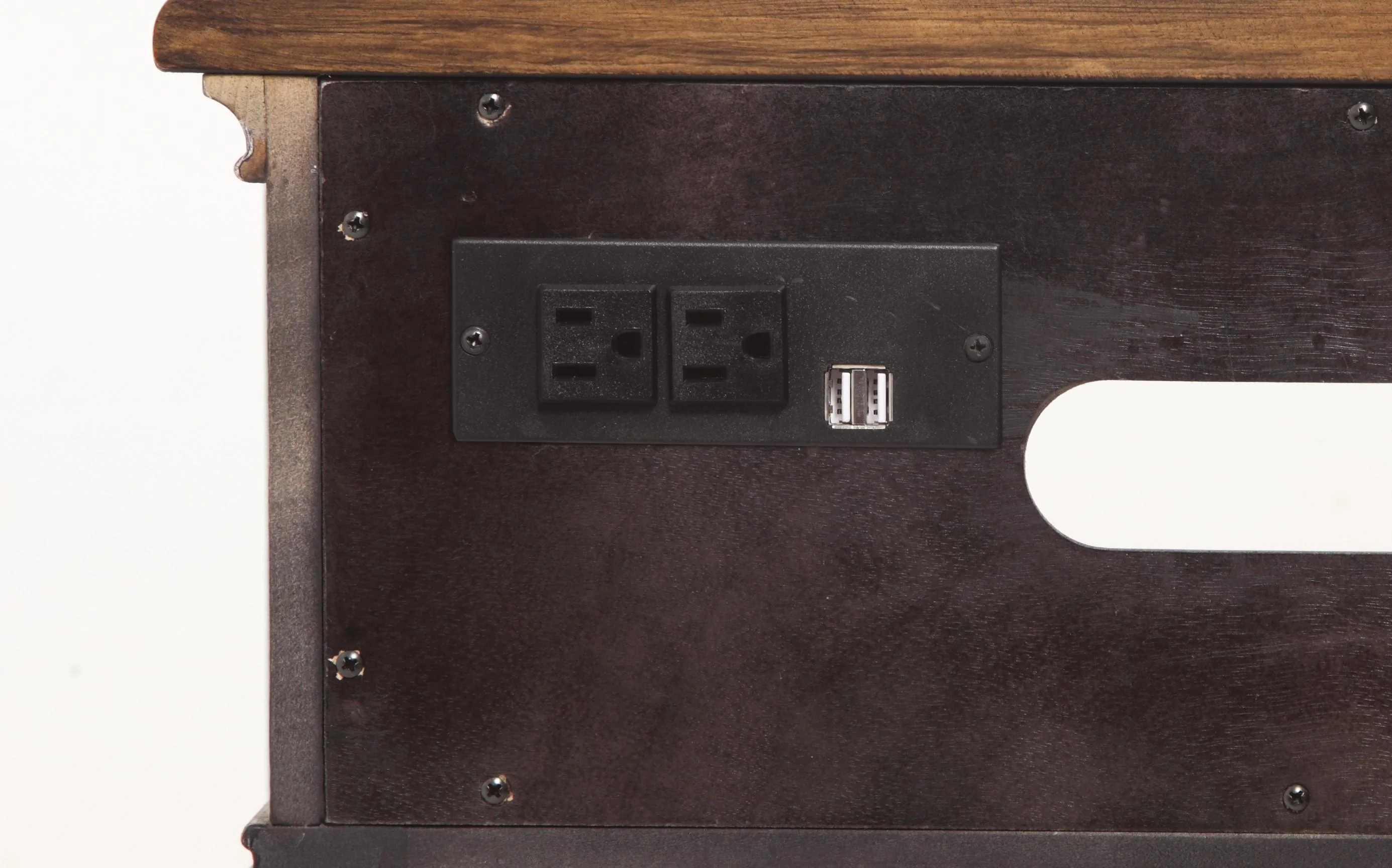 Flexsteel Plymouth Entertainment Base in Two-Tone - Image 2