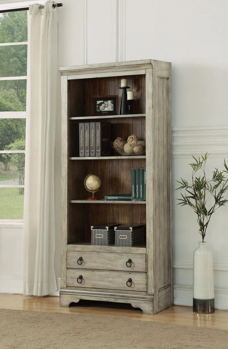 Flexsteel Plymouth File Bookcase in Two-Tone - Image 2