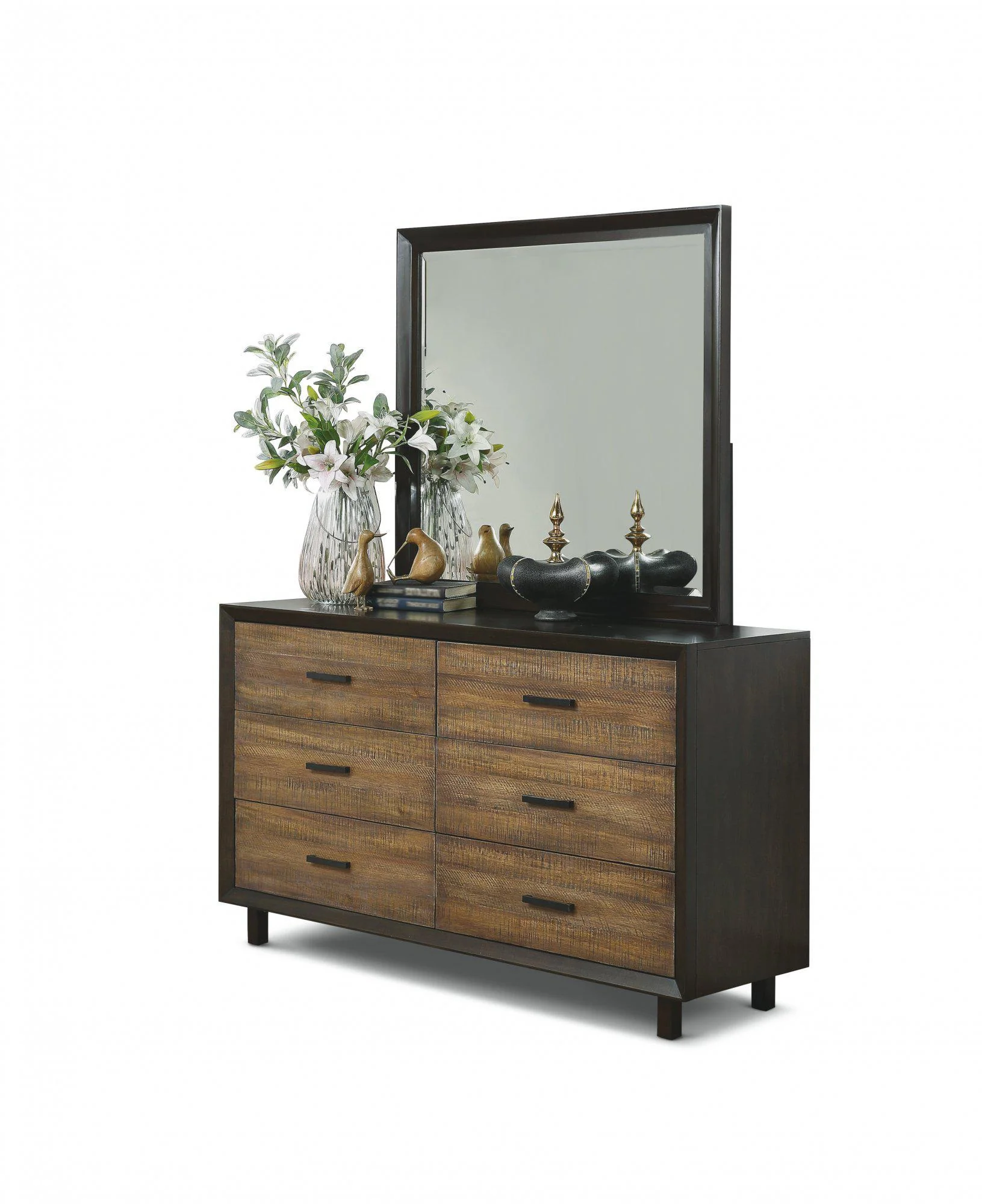 Flexsteel Wynwood Alpine Mirror in Walnut - Image 2