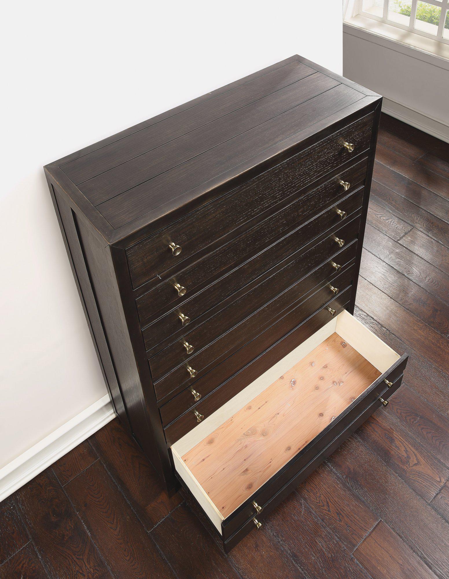 Flexsteel Wynwood Cologne Drawer Chest in Dark Brown - Image 2