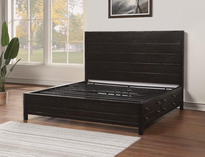 Flexsteel Wynwood Cologne King Storage Bed in Dark Brown - Image 3