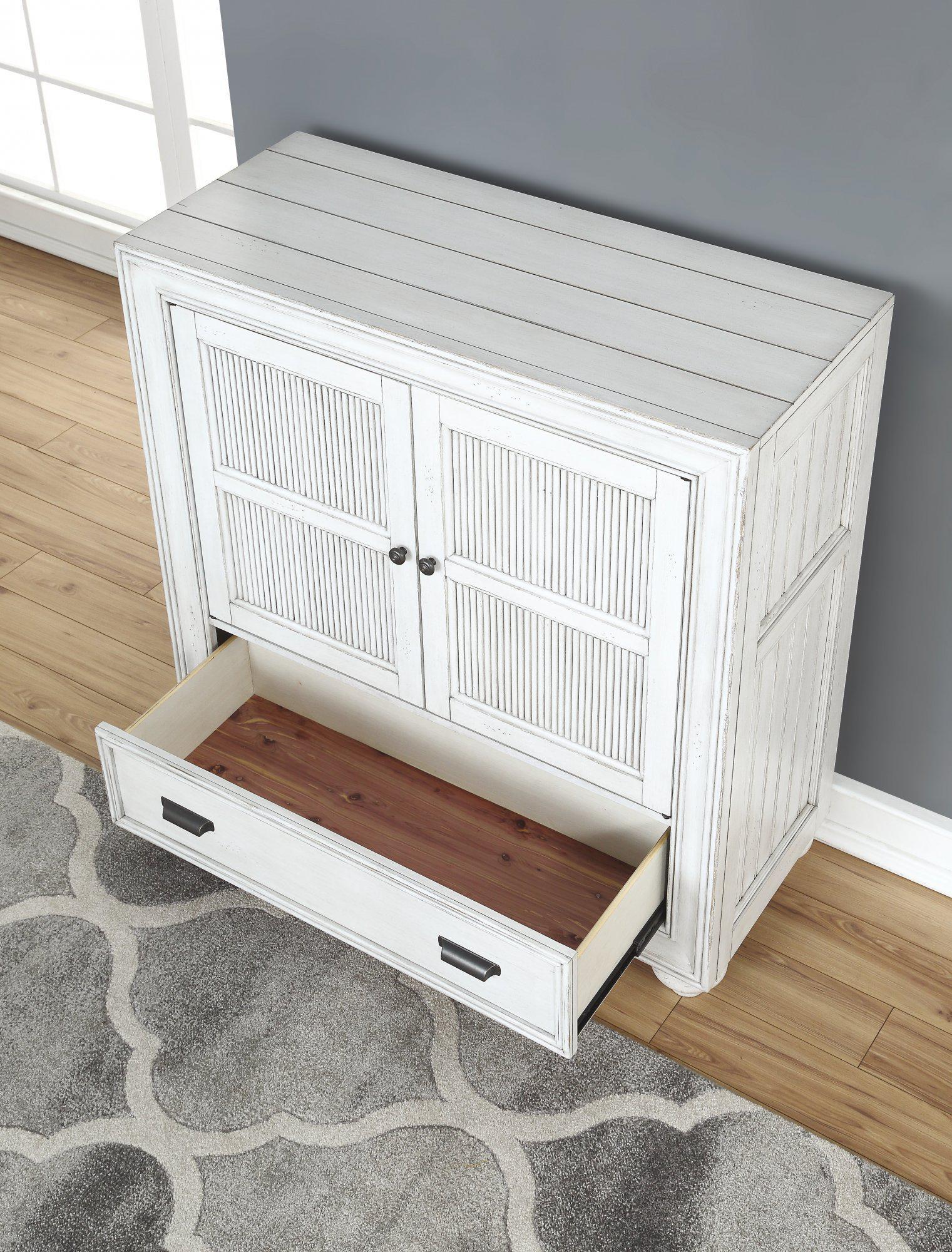 Flexsteel Wynwood Harmony Media Chest in White Wood - Image 3