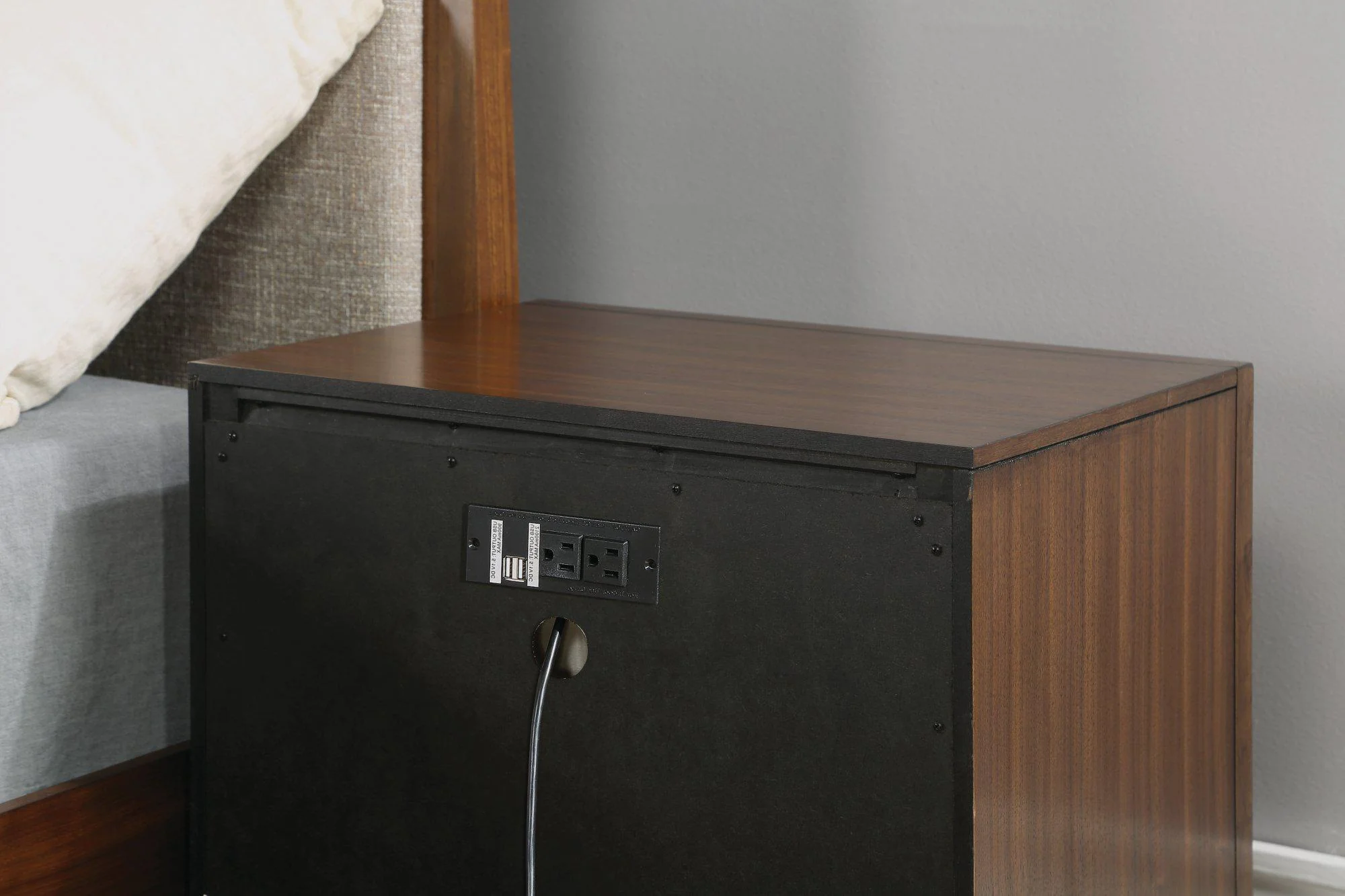 Flexsteel Wynwood Ludwig Night Stand in Medium Brown - Image 2