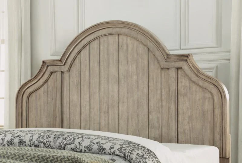 Flexsteel Wynwood Plymouth California King Panel Bed in Whitewash Wood - Image 2