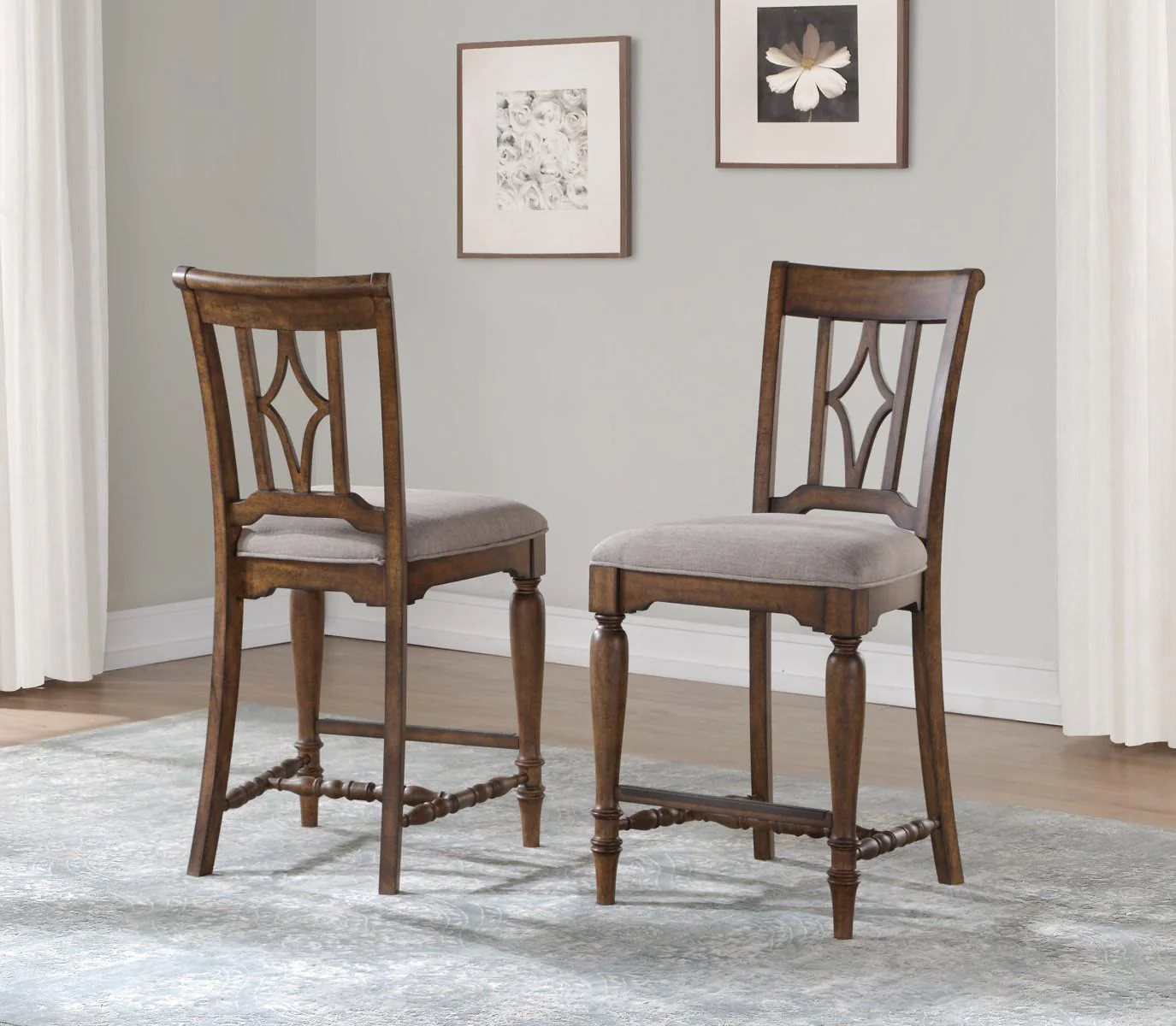 Flexsteel Wynwood Plymouth Counter Chair (Set of 2) in Brown - Image 2