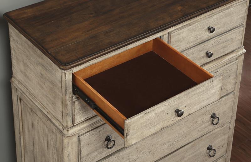 Flexsteel Wynwood Plymouth Drawer Chest in Whitewash Wood - Image 4