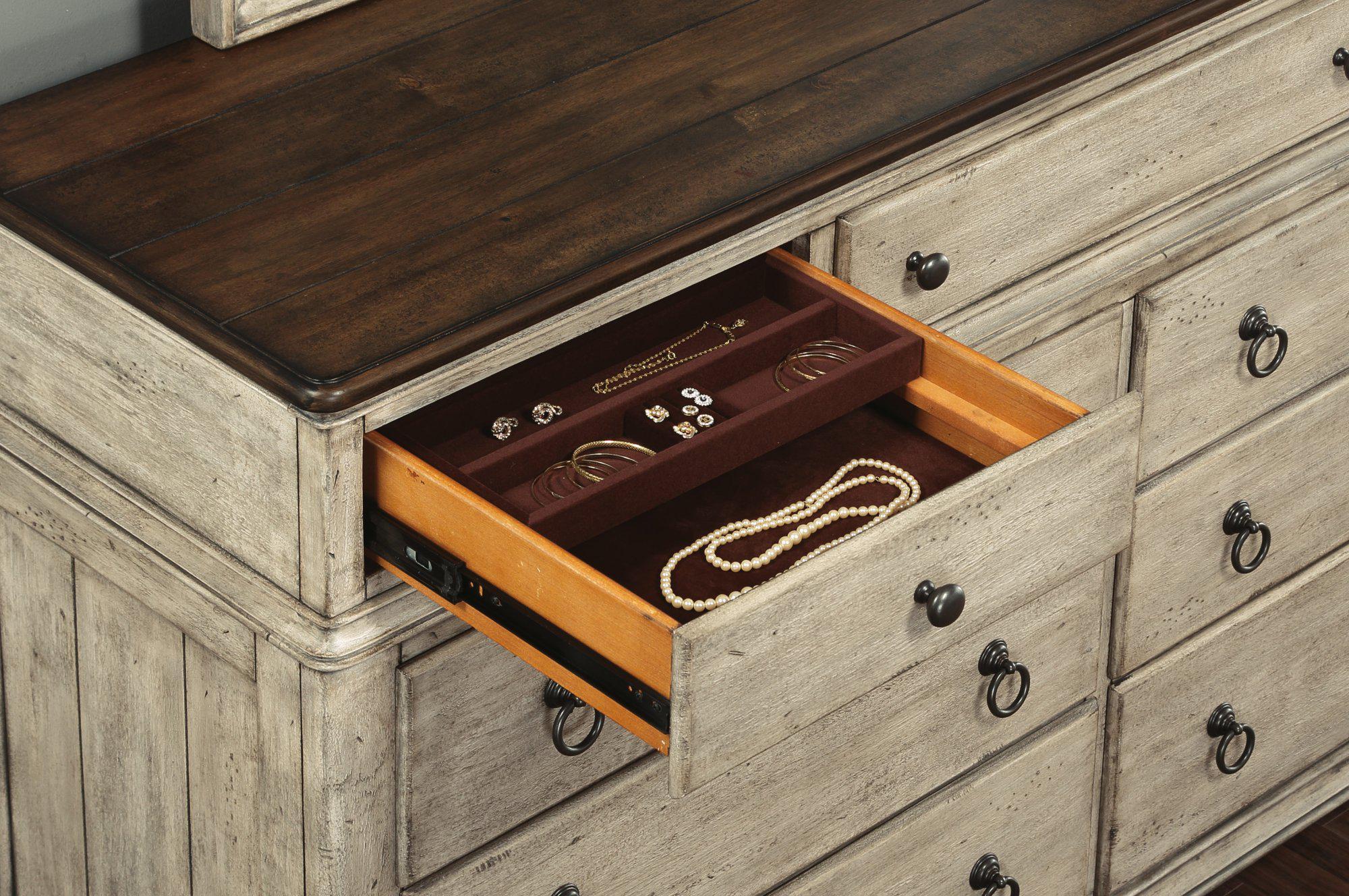 Flexsteel Wynwood Plymouth Dresser in Whitewash Wood - Image 3