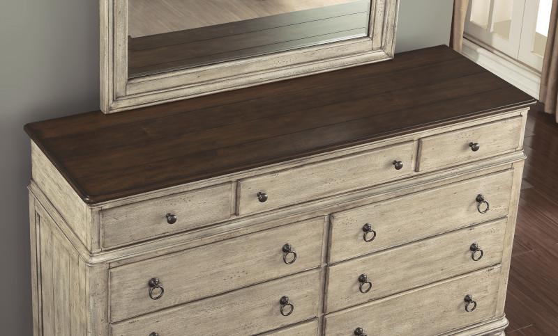 Flexsteel Wynwood Plymouth Dresser in Whitewash Wood - Image 4