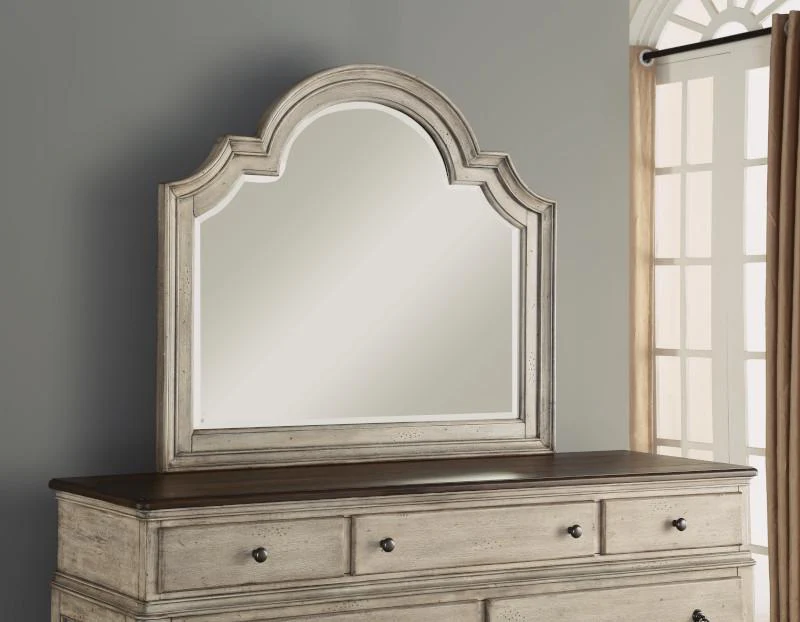 Flexsteel Wynwood Plymouth Mirror in Whitewash Wood - Image 2