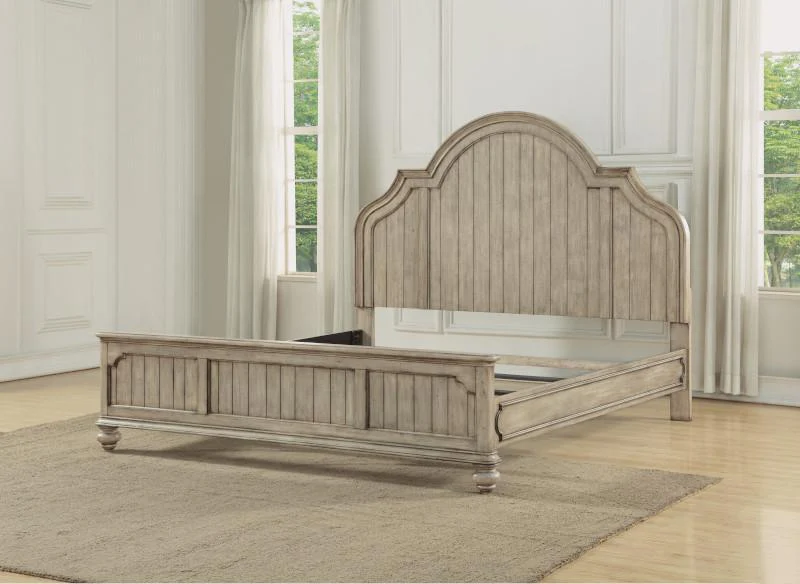 Flexsteel Wynwood Plymouth Queen Panel Bed in Whitewash Wood - Image 3