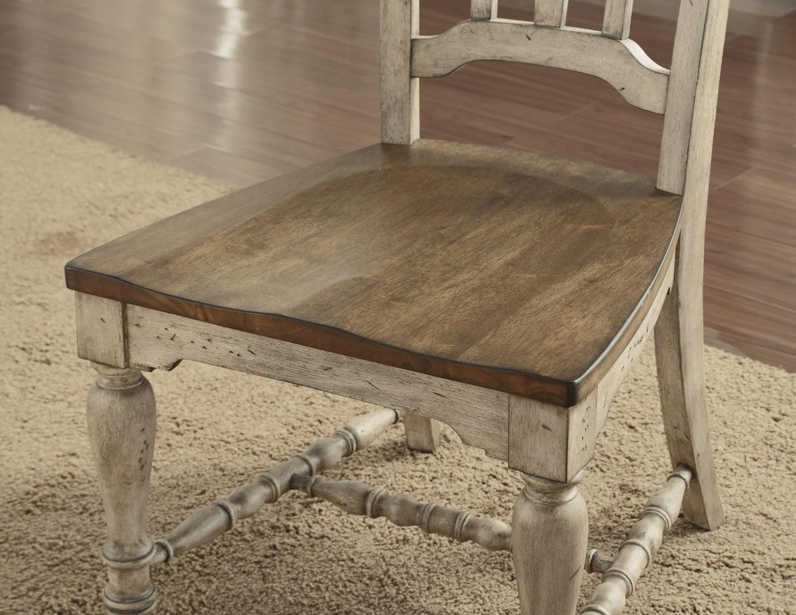 Flexsteel Wynwood Plymouth Wooden Side Chair (Set of 2) in Gray - Image 2