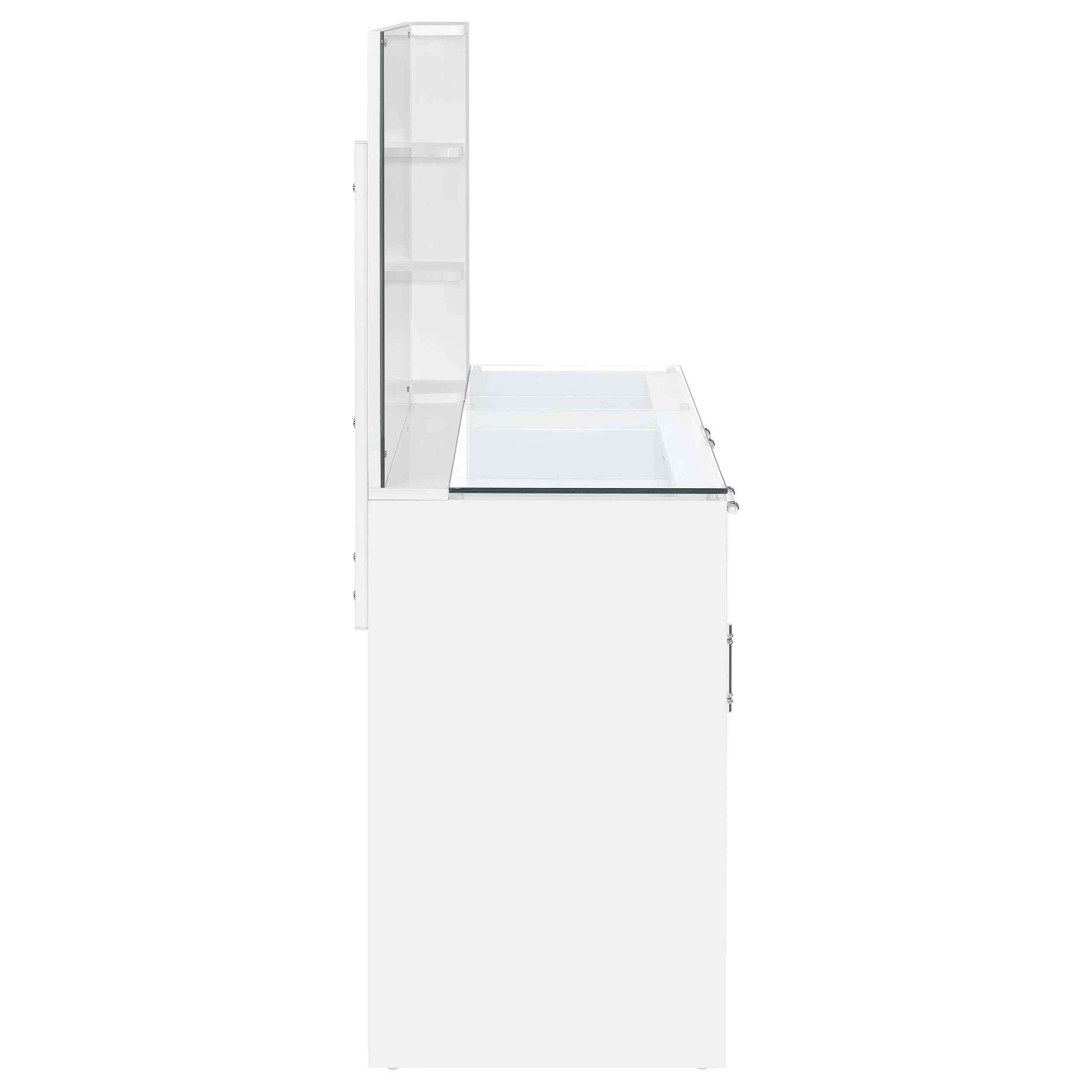 Flora Makeup Vanity Table with LED Mirror and Stool - Image 12
