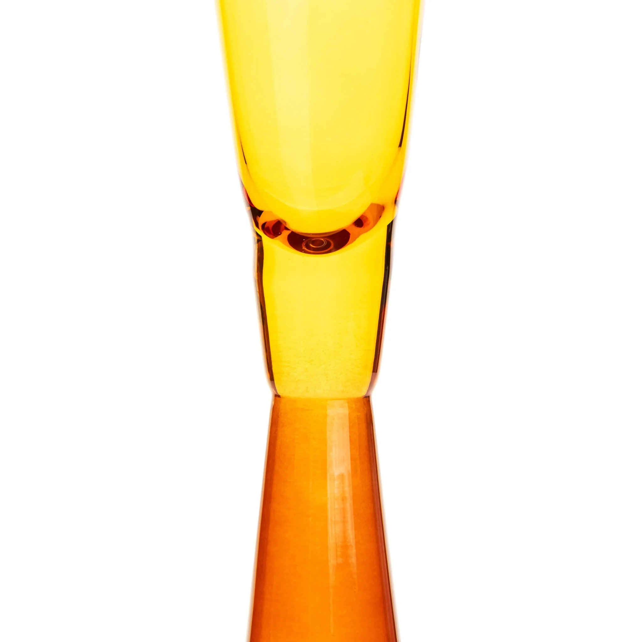 Flute Amber Champagne Glasses - Set of 4 - Image 3