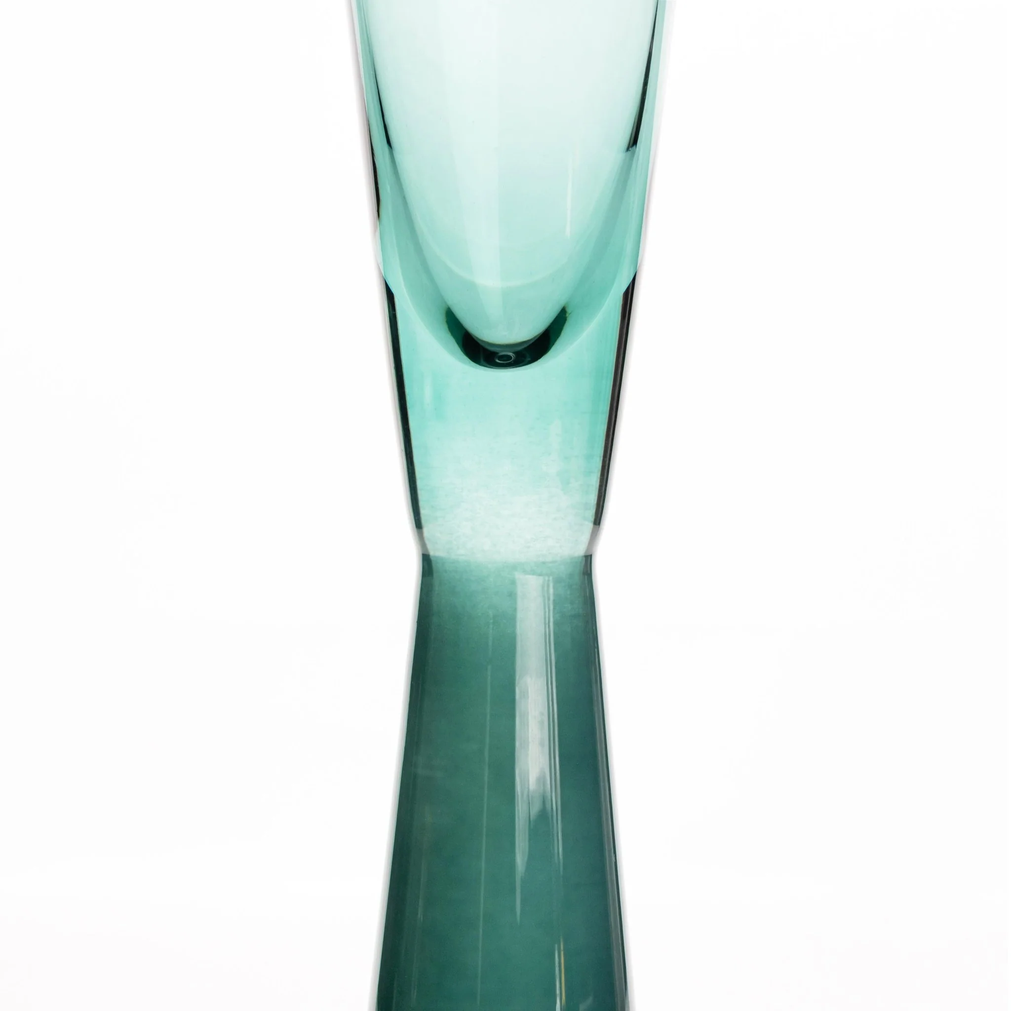 Flute Green Champagne Glasses - Set of 4 - Image 3
