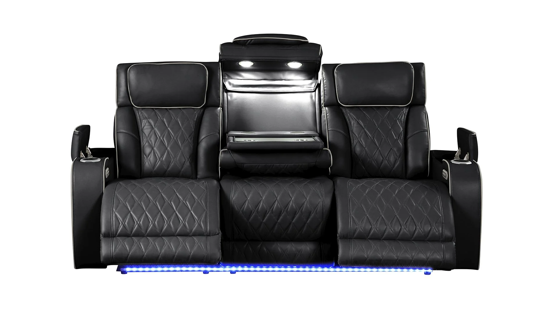 Fortuner 2PC Living Room Set Black - Image 6