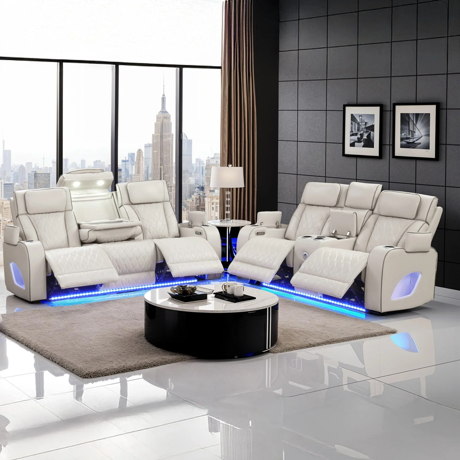 Fortuner 2PC Living Room Set Gray - Image 12