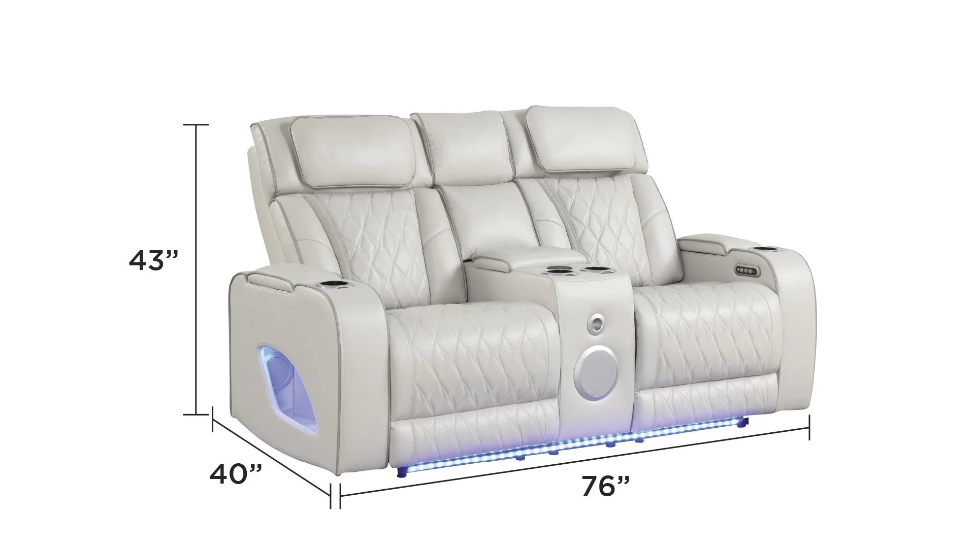 Fortuner Loveseat Ice - Image 2