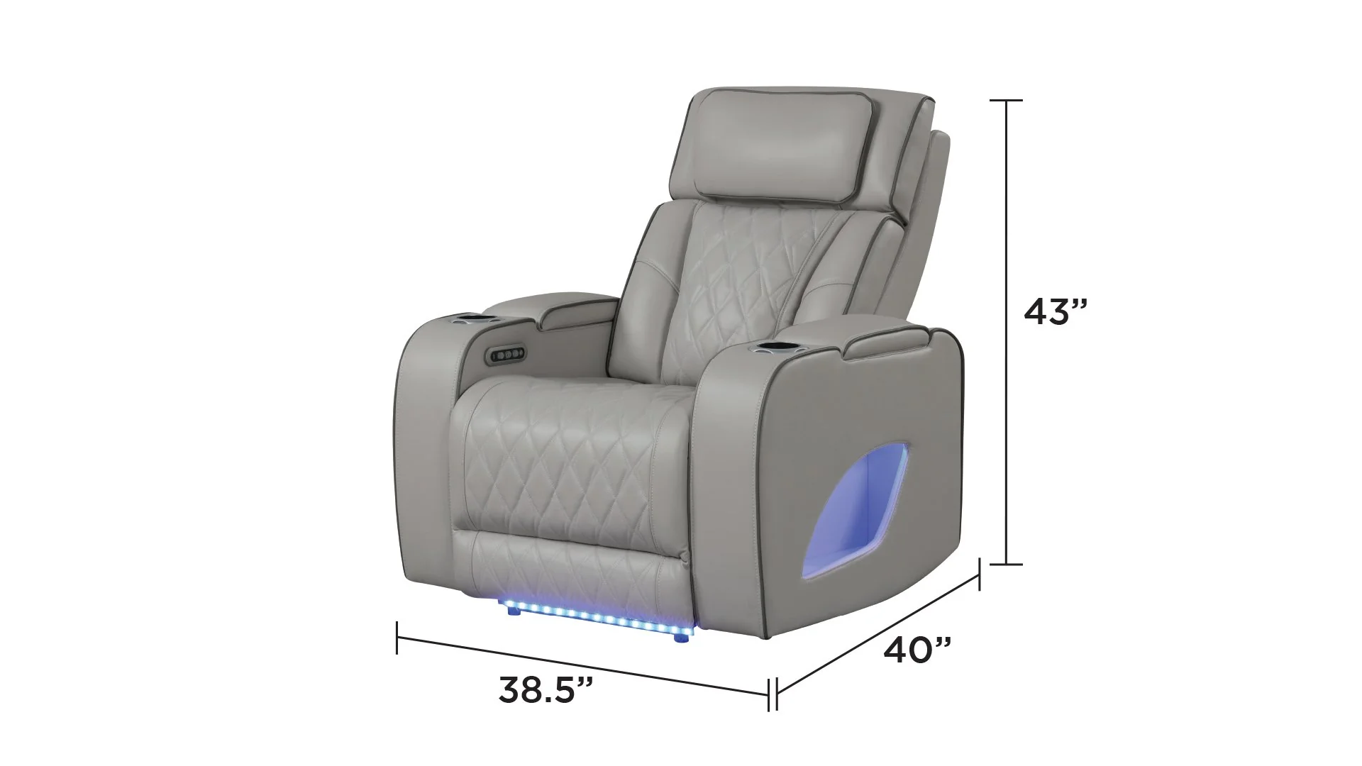 Fortuner Recliner Gray - Image 6