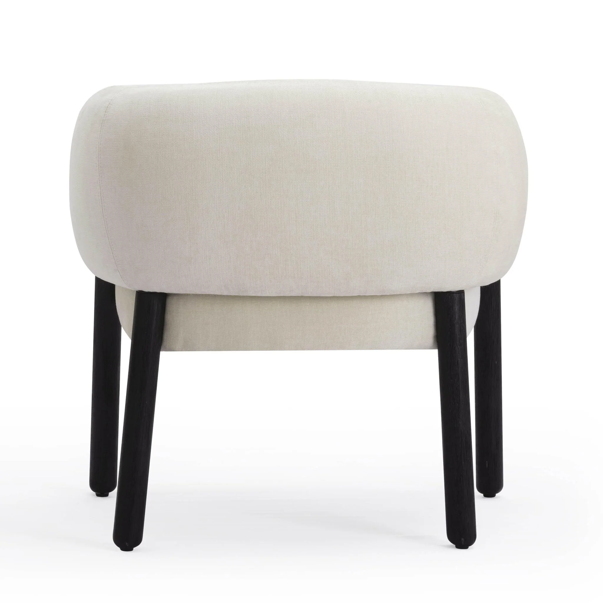Foxy Cream Performance Basketweave Chenille Accent Chair - Image 5