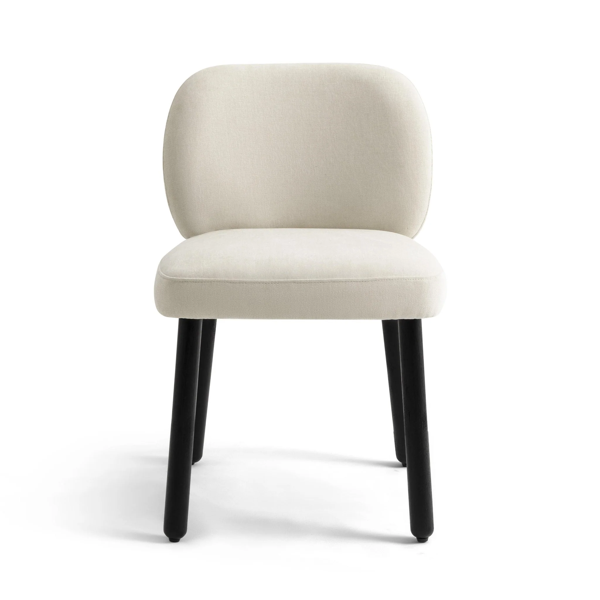 Foxy Cream Performance Basketweave Chenille Dining Chair - Image 3