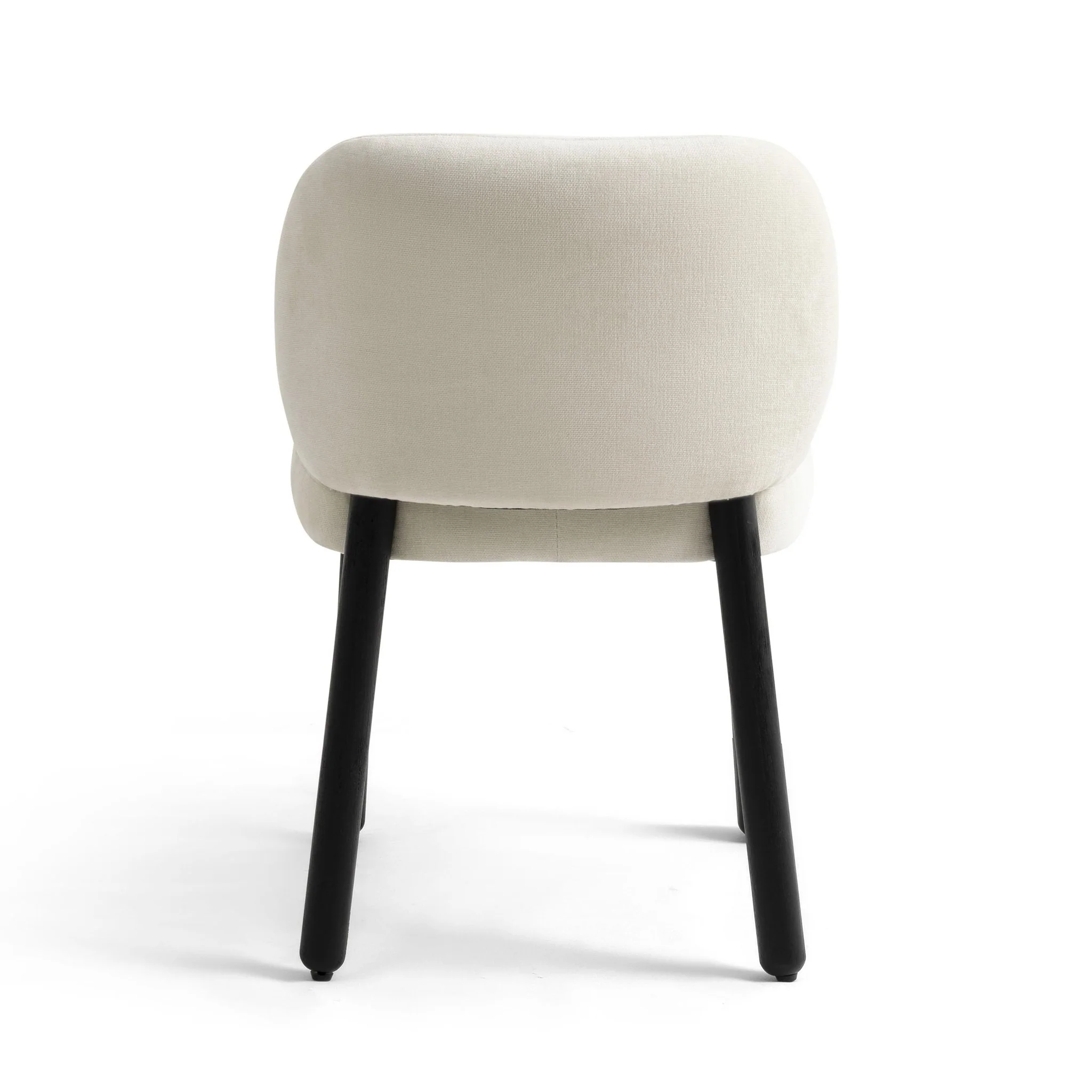 Foxy Cream Performance Basketweave Chenille Dining Chair - Image 5