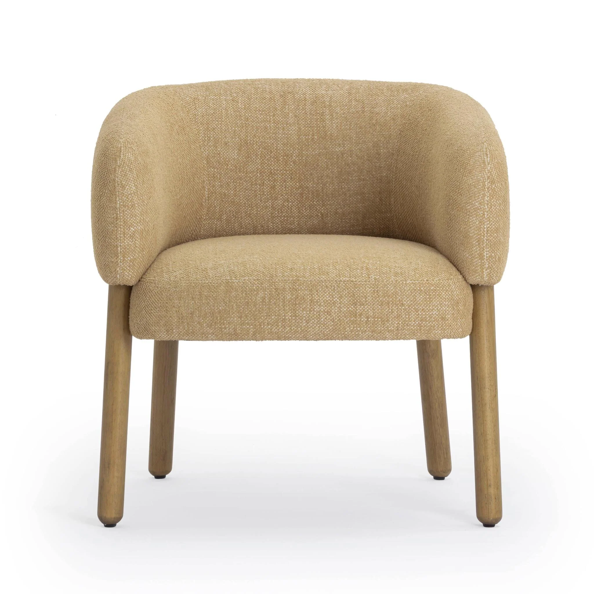 Foxy Honey Performance Textured Fabric Accent Chair - Image 3