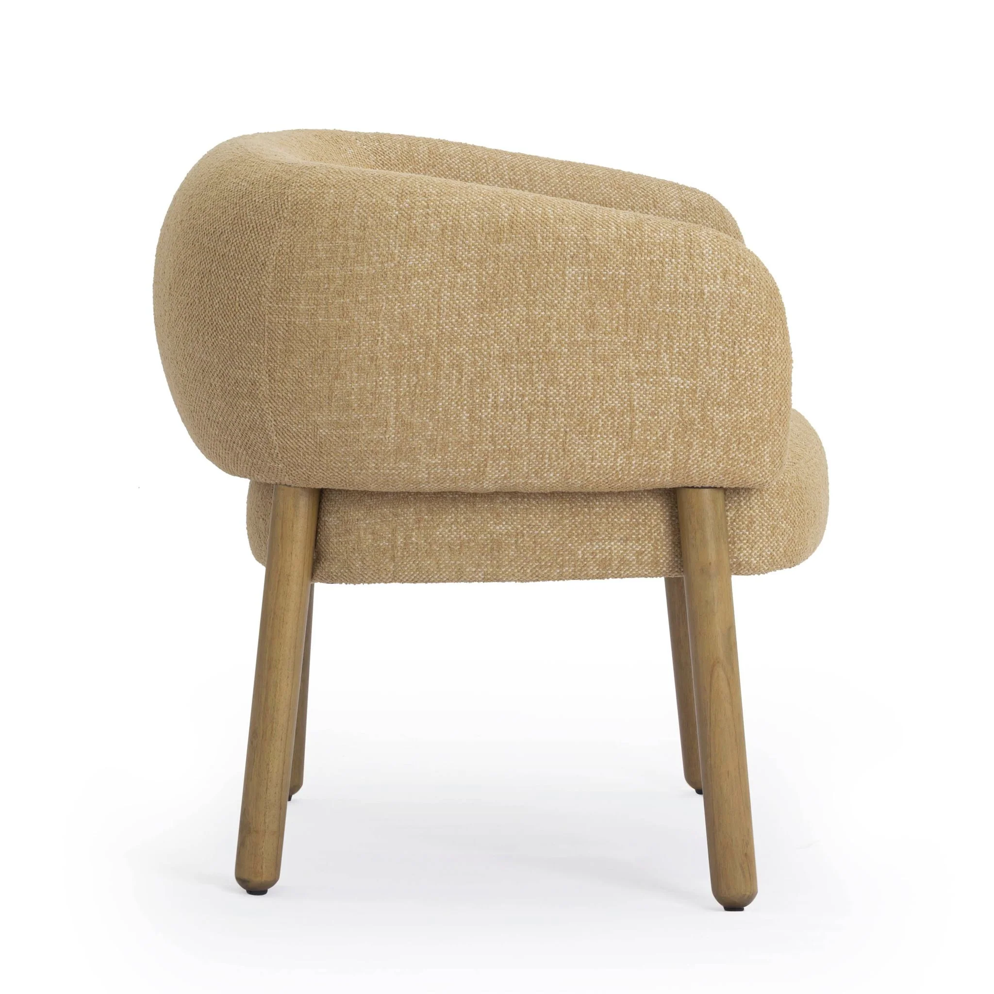Foxy Honey Performance Textured Fabric Accent Chair - Image 4
