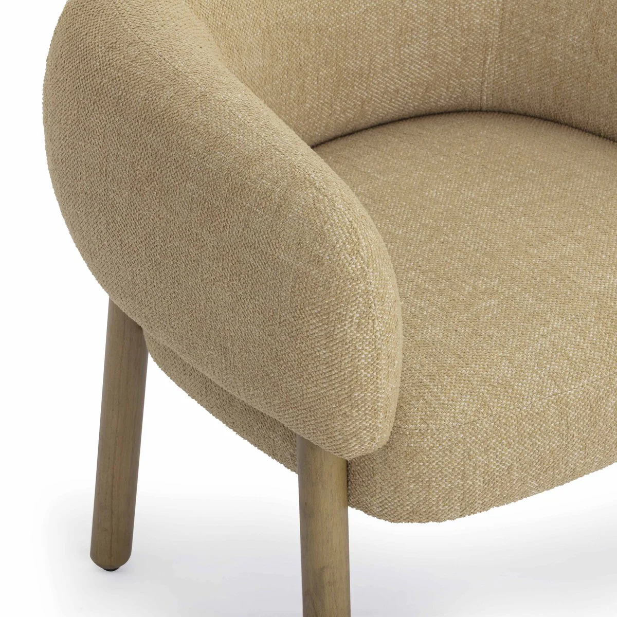 Foxy Honey Performance Textured Fabric Accent Chair - Image 6