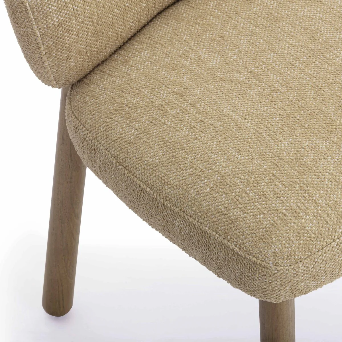 Foxy Honey Textured Performance Fabric Dining Chair - Image 6
