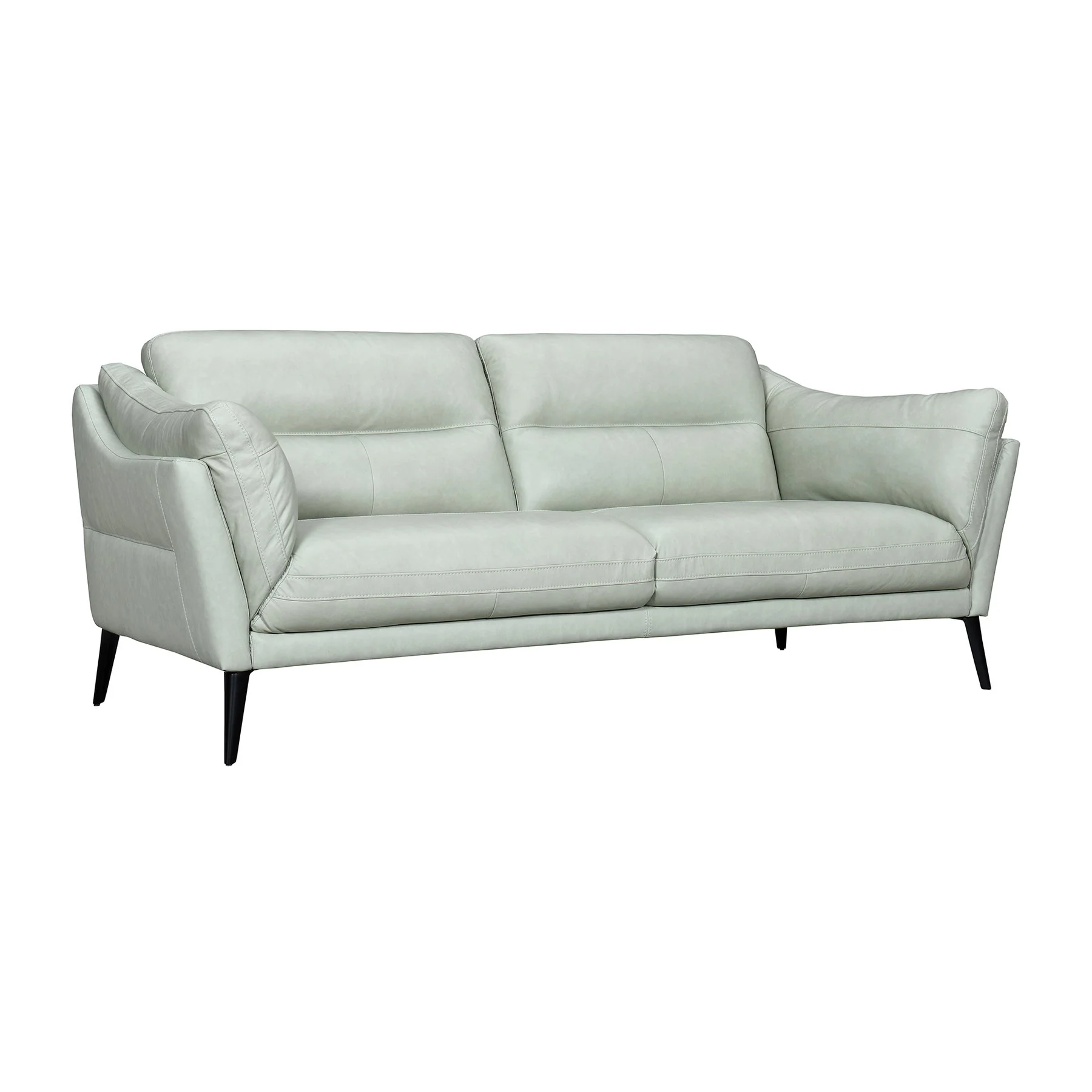 Franz Mint Leather Sofa - Image 2