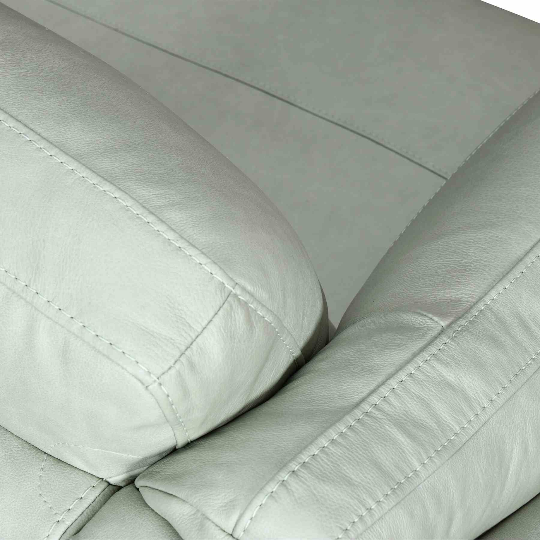 Franz Mint Leather Sofa - Image 6