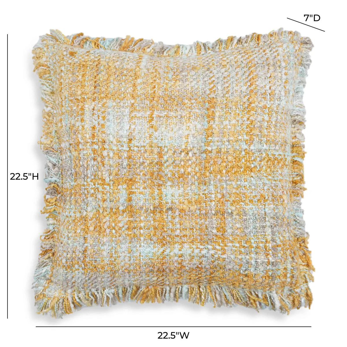 Frazzle Haystack Yellow Cushion - Image 7