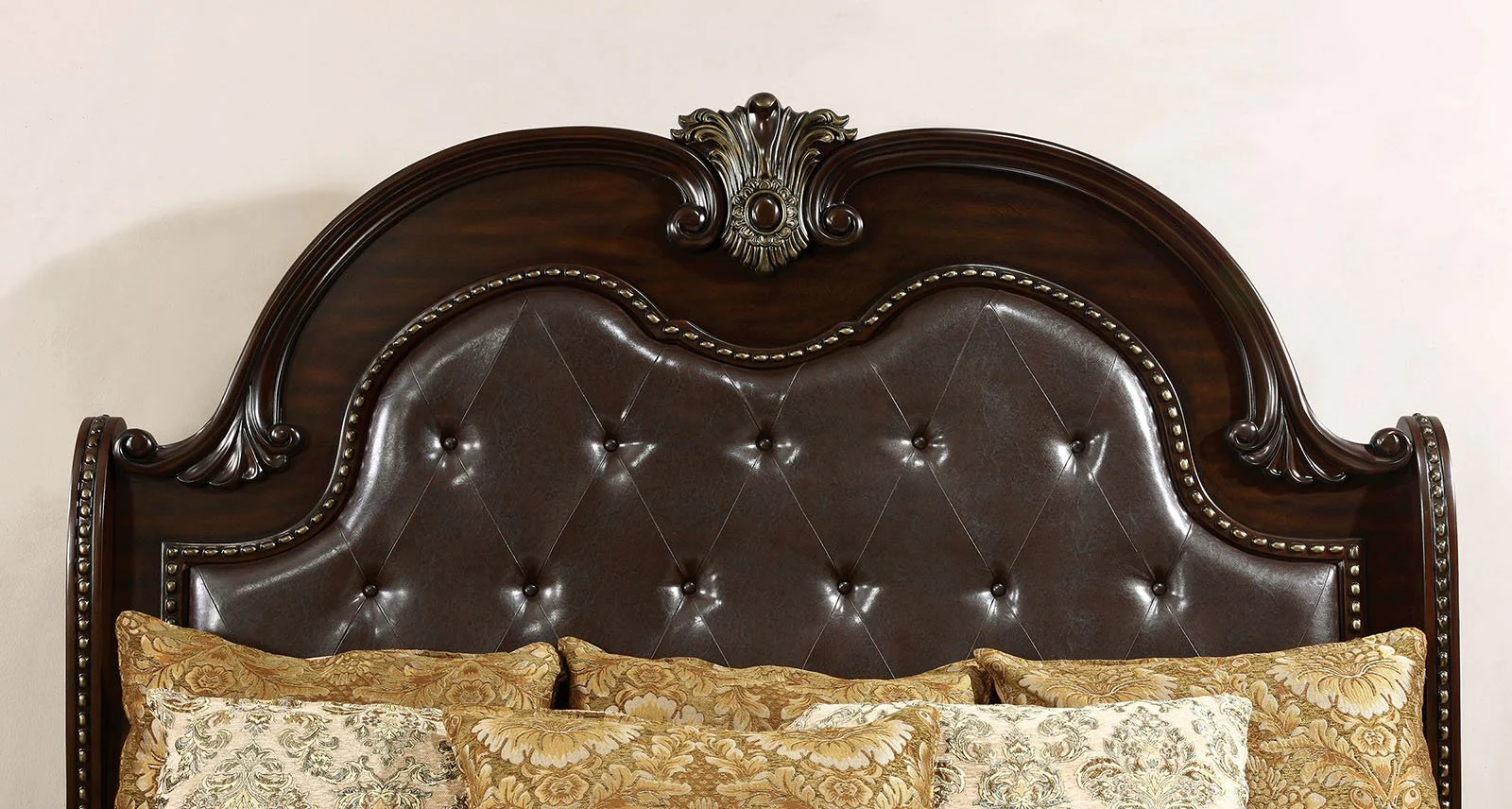 Fromberg E.King Bed, Brown Cherry - Image 2