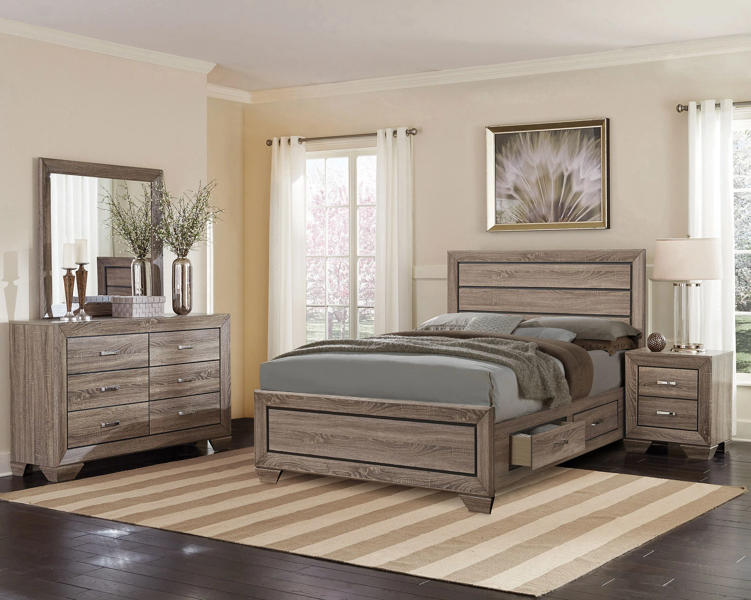 Kauffman Panel Platform Storage Bed - Image 44