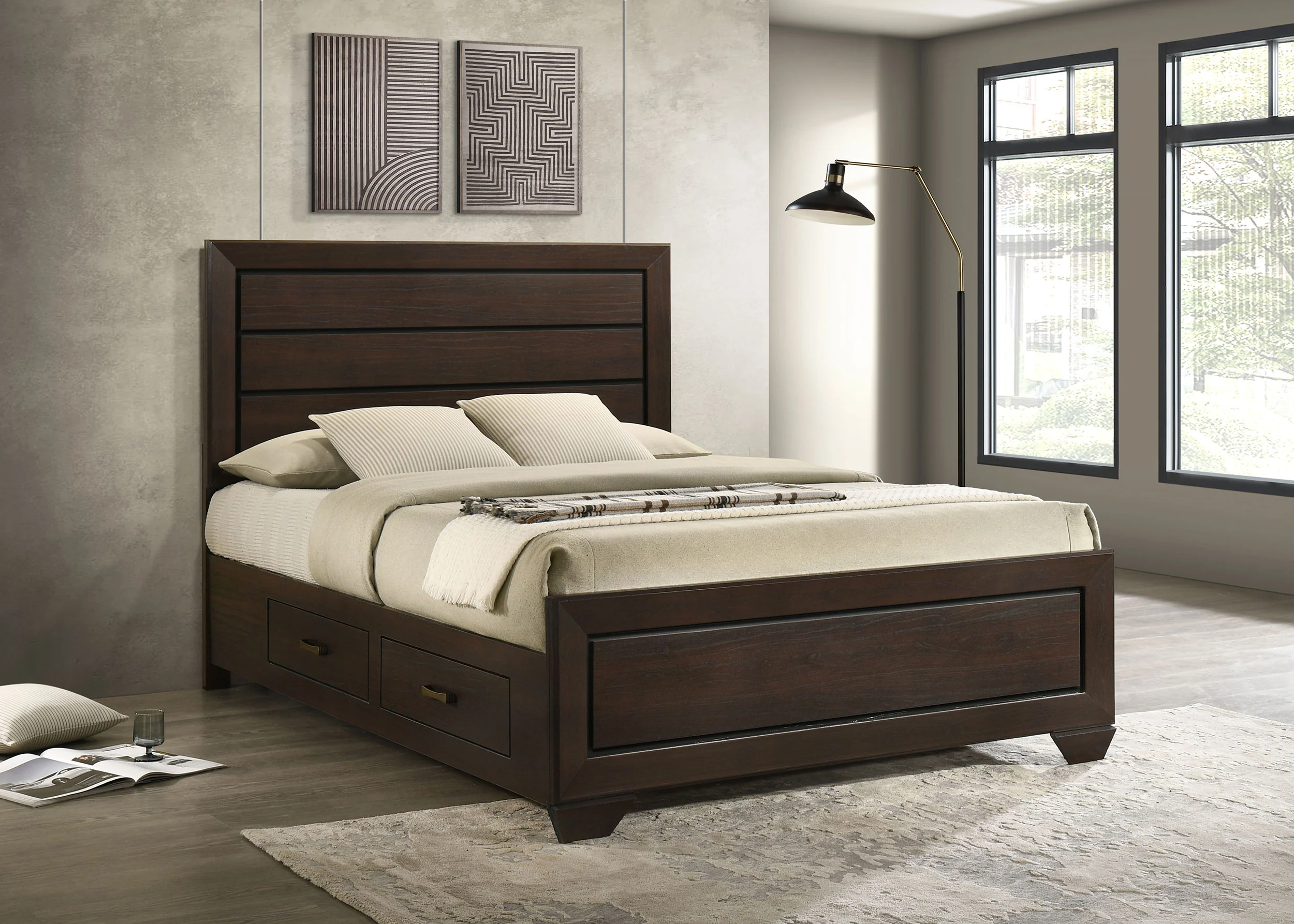 Kauffman Panel Platform Storage Bed - Image 47