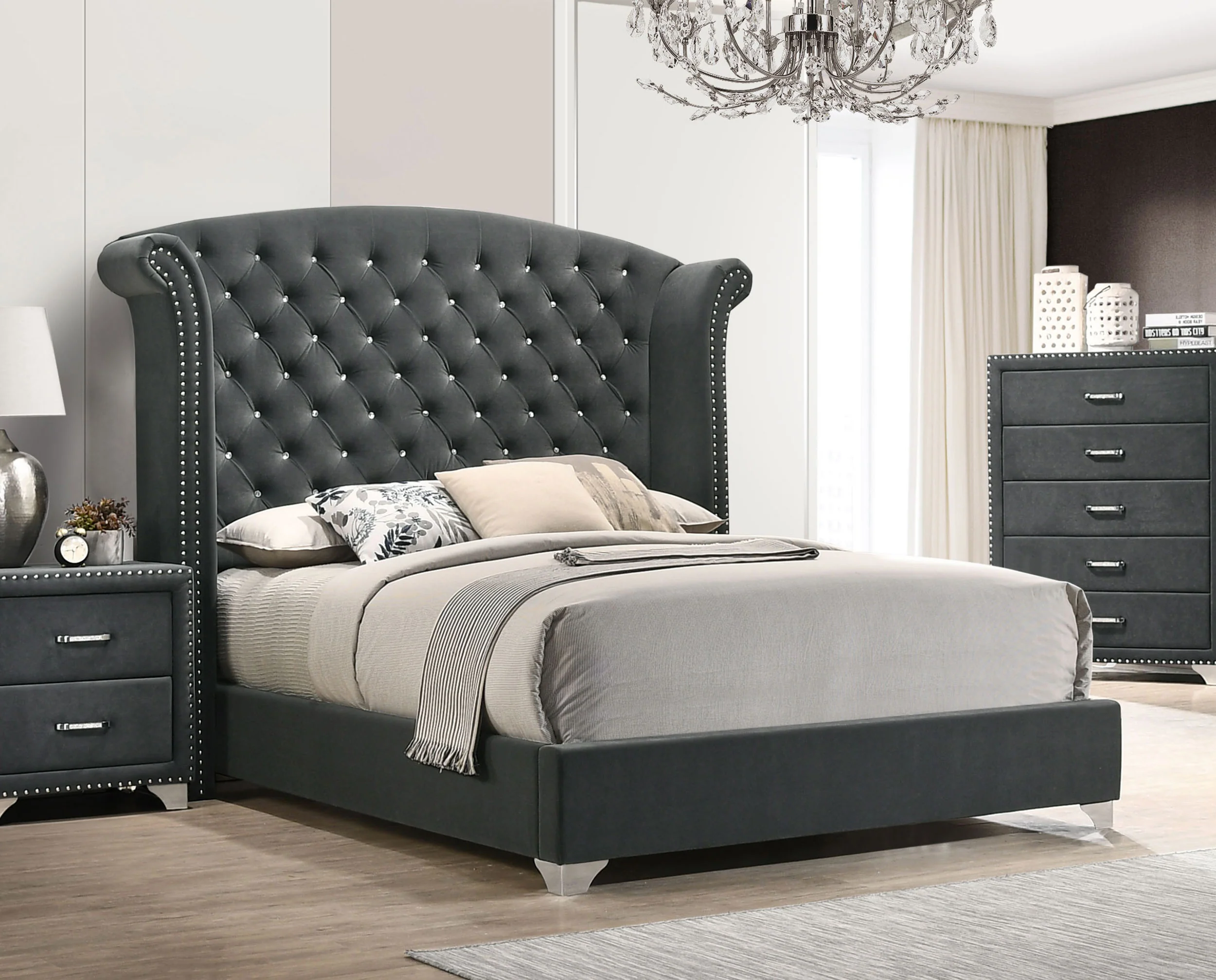 Melody Wingback Bed - Image 2