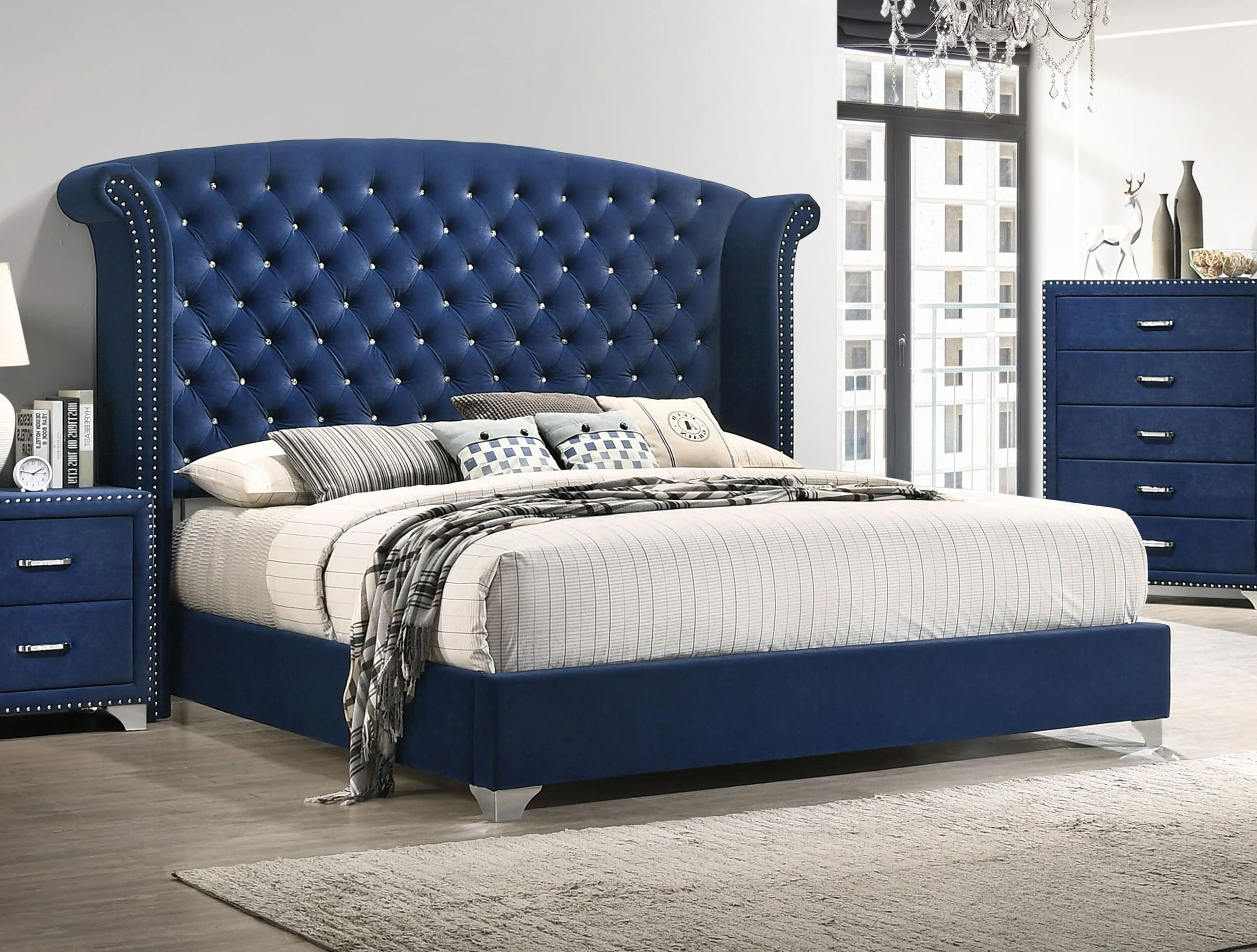 Melody Wingback Bed - Image 26