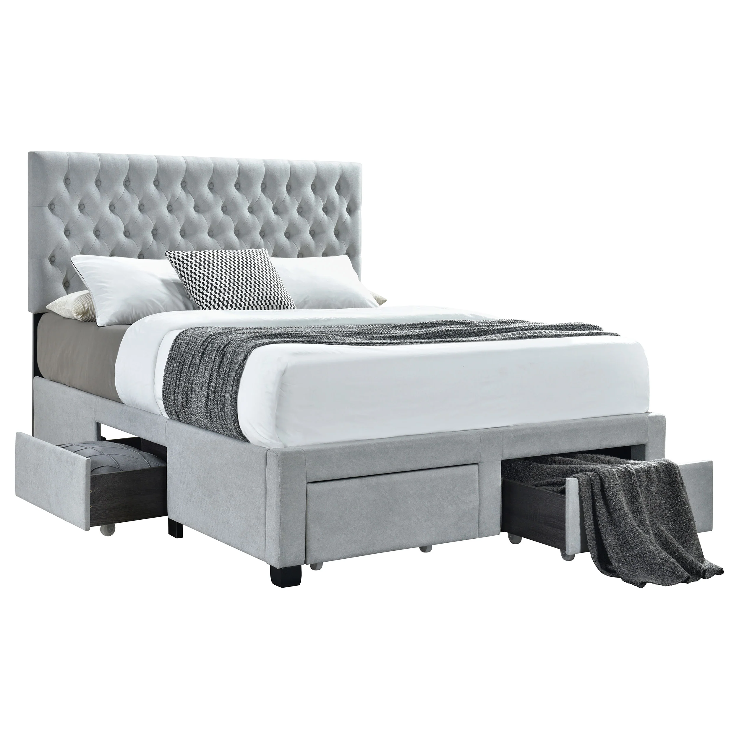 Soledad Panel Platform Storage Bed - Image 10