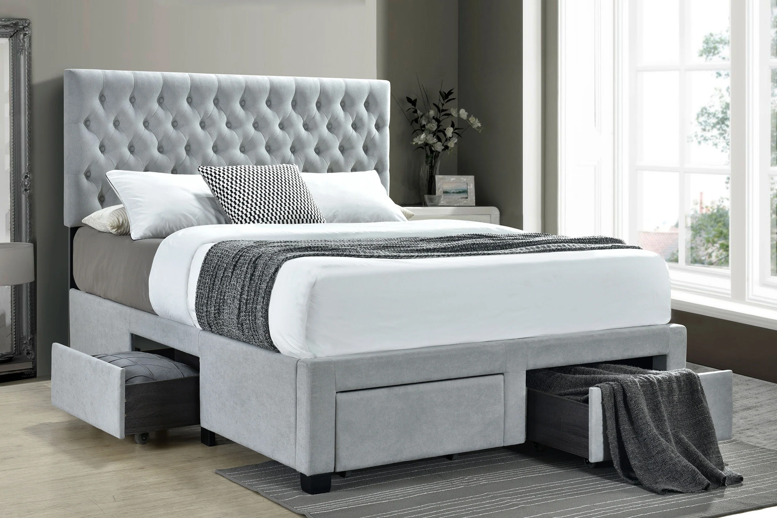 Soledad Panel Platform Storage Bed - Image 14