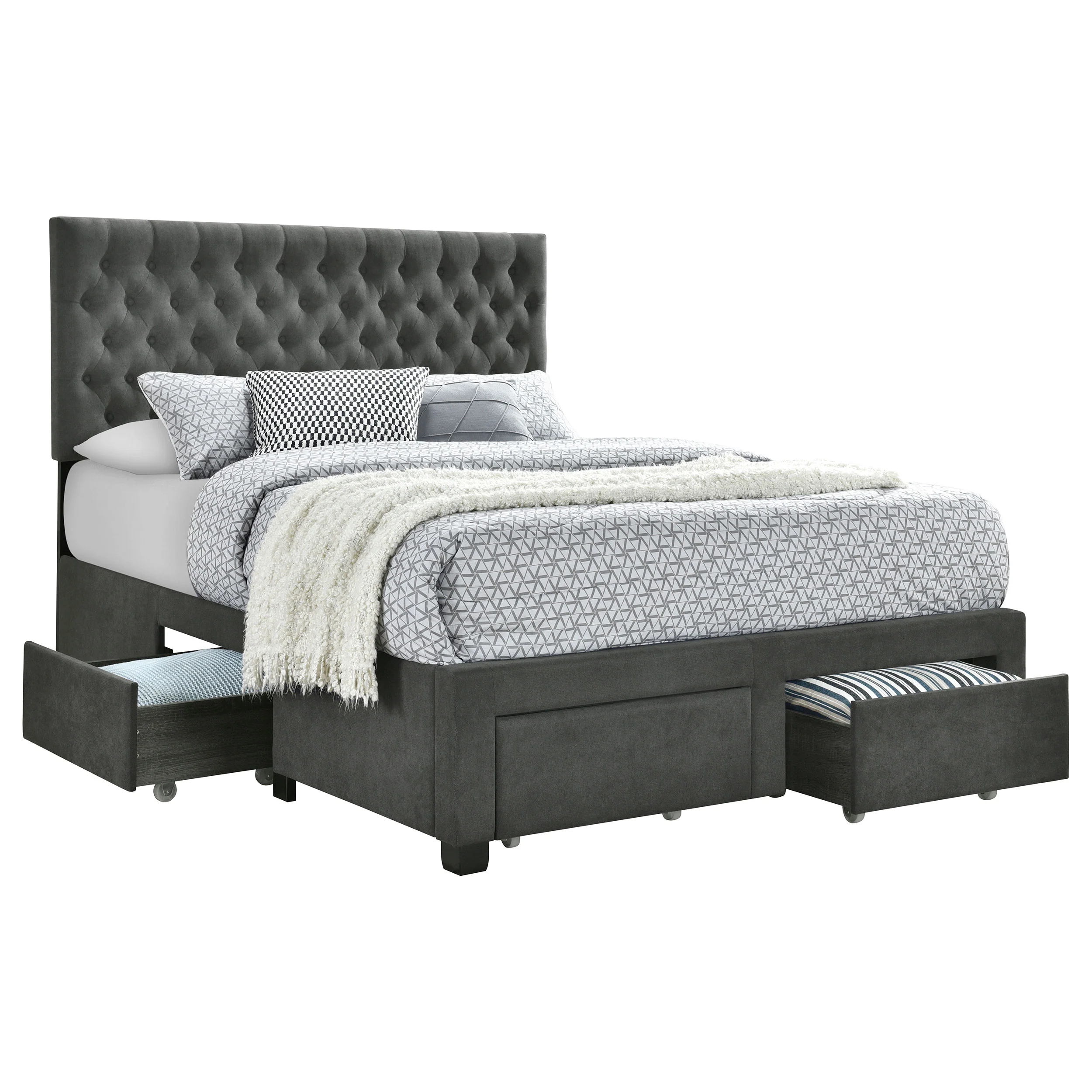 Soledad Panel Platform Storage Bed - Image 7