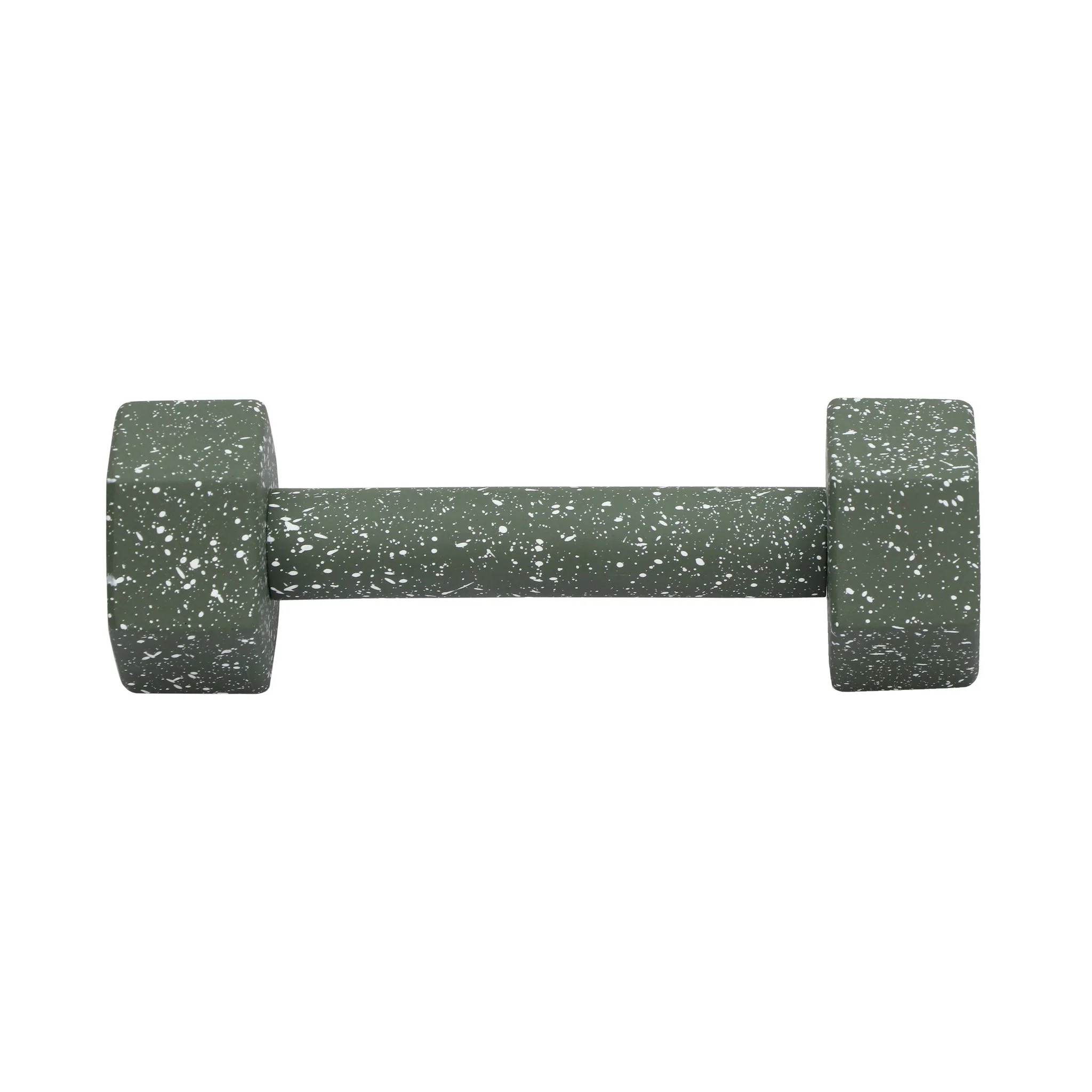 Gabby Speckled Army Green Decorative Dumbbell - Image 3
